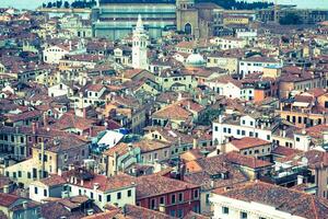 Venice cityscape - view from Campanile di San Marco. UNESCO World Heritage Site. photo