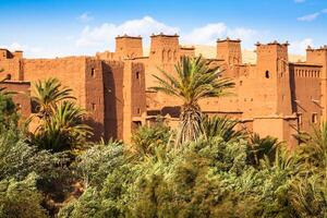 View of Ait Benhaddou Kasbah, Ait Ben Haddou, Ouarzazate, Morocco photo