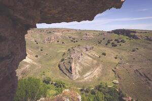 Duraton Canyon Natural Park, in Sepulveda, Spain photo