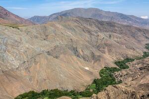 Beautiful view of Atlas mountains in sunny day,Morocco photo