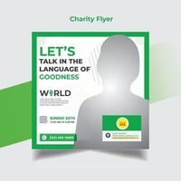 Charity Flyer Template vector