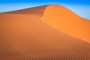 Desert dune at Erg Chebbi near Merzouga in Morocco. photo