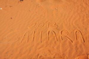 Sand Dunes of Erg Chebbi int he Sahara Desert, Morocco photo