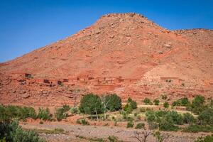 pueblo en el ouarzazate, Marruecos, África foto