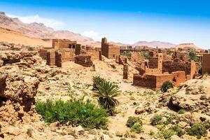 restos en dades valle, Marruecos foto