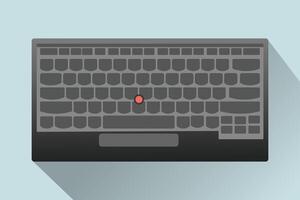 mecánico computadora teclado icono de moda tecnología, ergonómico, vector ilustración antecedentes