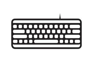 Mechanical computer keyboard icon Trendy Technology, Ergonomic, Vector Illustration Background