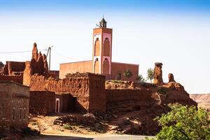 pueblo en el ouarzazate, Marruecos, África foto