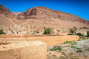 Berber villages in the desert morocco photo