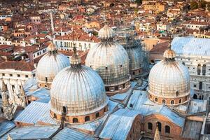 Domes of basilica San Marco in Venice. photo