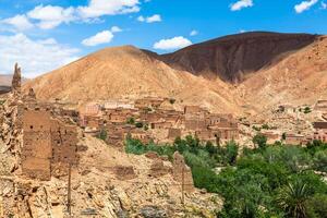 restos en dades valle, Marruecos foto