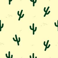 cactus seamless pattern vector flower summer plant garden