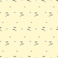 egret seamless pattern vector