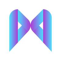 M Modern Letter Logo Design Vector File