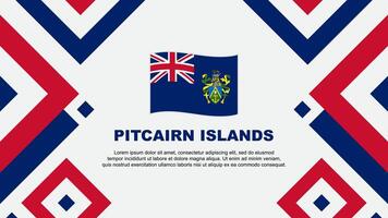Pitcairn Islands Flag Abstract Background Design Template. Pitcairn Islands Independence Day Banner Wallpaper Vector Illustration. Pitcairn Islands Template