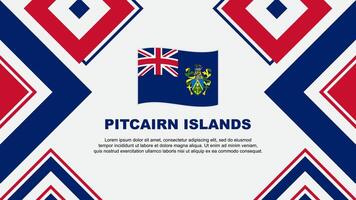 Pitcairn Islands Flag Abstract Background Design Template. Pitcairn Islands Independence Day Banner Wallpaper Vector Illustration. Pitcairn Islands Independence Day