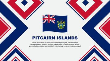 Pitcairn Islands Flag Abstract Background Design Template. Pitcairn Islands Independence Day Banner Wallpaper Vector Illustration. Pitcairn Islands Independence Day