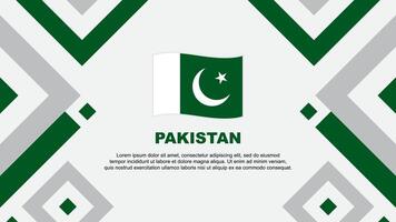 Pakistan Flag Abstract Background Design Template. Pakistan Independence Day Banner Wallpaper Vector Illustration. Pakistan Template