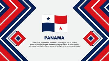 Panama Flag Abstract Background Design Template. Panama Independence Day Banner Wallpaper Vector Illustration. Panama Design