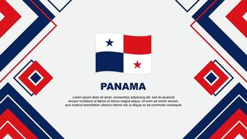 Panama Flag Abstract Background Design Template. Panama Independence Day Banner Wallpaper Vector Illustration. Panama Background