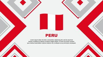 Peru Flag Abstract Background Design Template. Peru Independence Day Banner Wallpaper Vector Illustration. Peru Independence Day