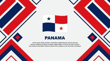 Panama Flag Abstract Background Design Template. Panama Independence Day Banner Wallpaper Vector Illustration. Panama Flag