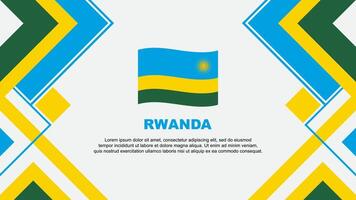 Rwanda Flag Abstract Background Design Template. Rwanda Independence Day Banner Wallpaper Vector Illustration. Rwanda Banner