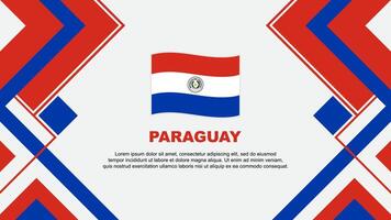 Paraguay Flag Abstract Background Design Template. Paraguay Independence Day Banner Wallpaper Vector Illustration. Paraguay Banner