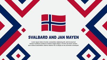 Svalbard And Jan Mayen Flag Abstract Background Design Template. Svalbard And Jan Mayen Independence Day Banner Wallpaper Vector Illustration. Template