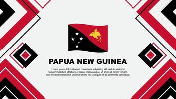 Papua New Guinea Flag Abstract Background Design Template. Papua New Guinea Independence Day Banner Wallpaper Vector Illustration. Papua New Guinea Background