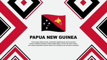 Papua New Guinea Flag Abstract Background Design Template. Papua New Guinea Independence Day Banner Wallpaper Vector Illustration. Papua New Guinea Independence Day