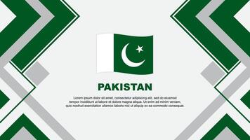 Pakistan Flag Abstract Background Design Template. Pakistan Independence Day Banner Wallpaper Vector Illustration. Pakistan Banner