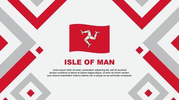 Isle Of Man Flag Abstract Background Design Template. Isle Of Man Independence Day Banner Wallpaper Vector Illustration. Isle Of Man Template