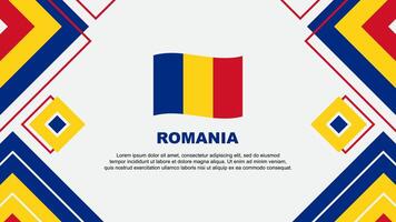 Rumania bandera resumen antecedentes diseño modelo. Rumania independencia día bandera fondo de pantalla vector ilustración. Rumania antecedentes