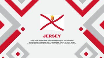 Jersey Flag Abstract Background Design Template. Jersey Independence Day Banner Wallpaper Vector Illustration. Jersey Template