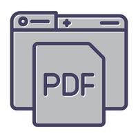 icono de vector de pdf