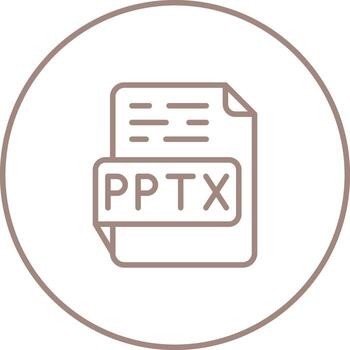 PPTX Vector Icon