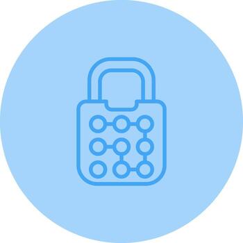 icono de vector de bloqueo de patrón