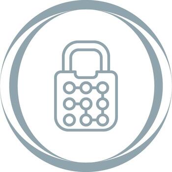 icono de vector de bloqueo de patrón