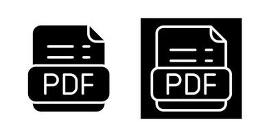 icono de vector de pdf