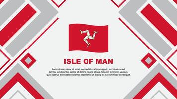 Isle Of Man Flag Abstract Background Design Template. Isle Of Man Independence Day Banner Wallpaper Vector Illustration. Isle Of Man Flag