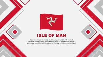 Isle Of Man Flag Abstract Background Design Template. Isle Of Man Independence Day Banner Wallpaper Vector Illustration. Isle Of Man Background