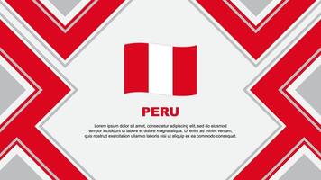 Peru Flag Abstract Background Design Template. Peru Independence Day Banner Wallpaper Vector Illustration. Peru Vector