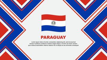 Paraguay Flag Abstract Background Design Template. Paraguay Independence Day Banner Wallpaper Vector Illustration. Paraguay Vector