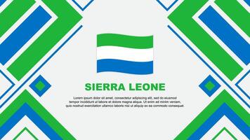 Sierra Leone Flag Abstract Background Design Template. Sierra Leone Independence Day Banner Wallpaper Vector Illustration. Sierra Leone Flag