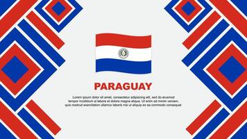 Paraguay Flag Abstract Background Design Template. Paraguay Independence Day Banner Wallpaper Vector Illustration. Paraguay