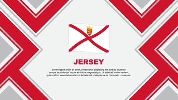 Jersey Flag Abstract Background Design Template. Jersey Independence Day Banner Wallpaper Vector Illustration. Jersey Vector