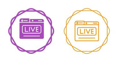 Live Stream Vector Icon