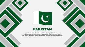 Pakistan Flag Abstract Background Design Template. Pakistan Independence Day Banner Wallpaper Vector Illustration. Pakistan