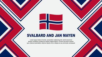 Svalbard And Jan Mayen Flag Abstract Background Design Template. Svalbard And Jan Mayen Independence Day Banner Wallpaper Vector Illustration. Vector